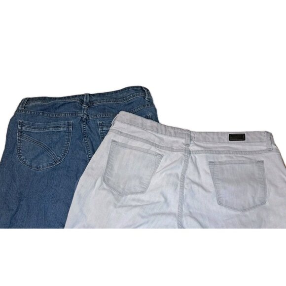 Riders by Lee Women's Size 14 Petite Blue Gray  Jeans  34x27 Lot Of Two Bootcut - Picture 3 of 8